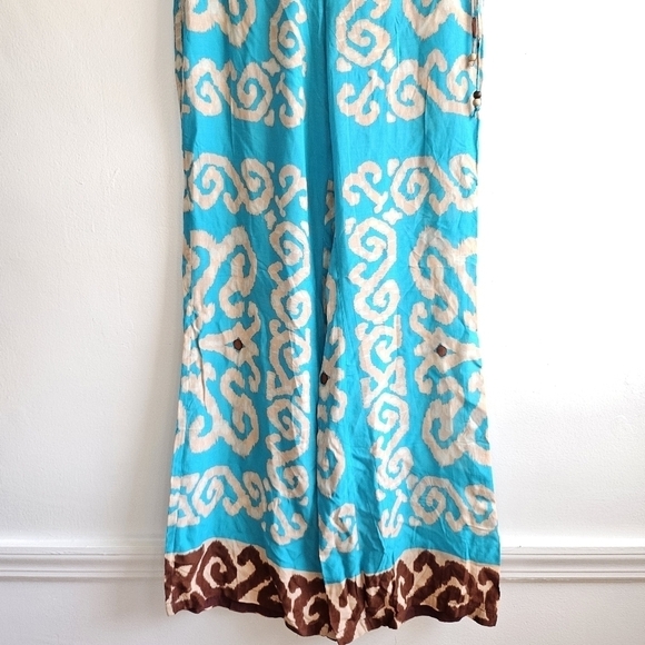 New Zara Flowy Full Length Print Blogger Favorite Pants NWT Medium - Picture 11 of 14
